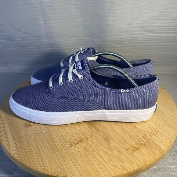 Keds Shoes Womens Size 9 US Blue Stripes Sneakers Shoes Lace Up Casual A0701 - Picture 3 of 7